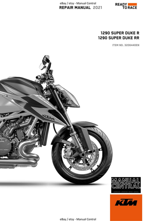 KTM 2021 - 1290 Super Duke R RR - Service Workshop Repair Manual