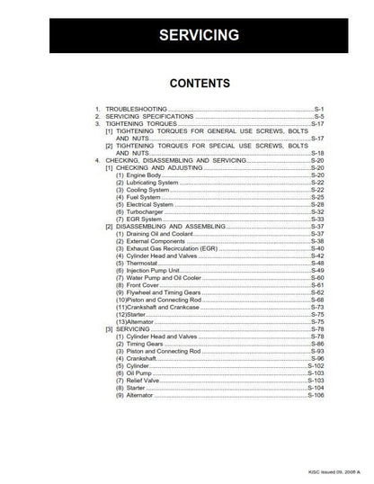 Kubota Diesel Engine - 07-E3B Series - V26007 V3007 V3307 - Workshop Service Repair Manual