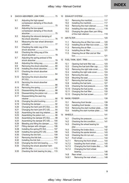 Husqvarna 2021 - FC 250 - Workshop Service Repair Manual