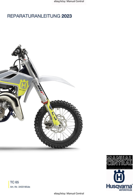 German Language - Husqvarna 2023 - TC 65 - Reparaturanleitung