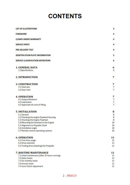 PRM - 125D PRM125D - Workshop Service Repair Manual