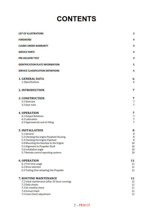 PRM - 125D PRM125D - Workshop Service Repair Manual