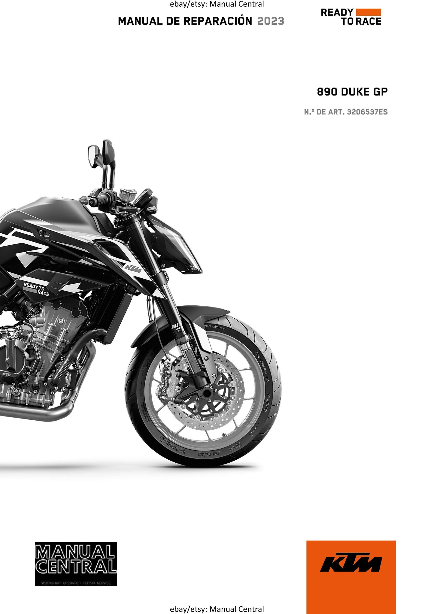 Spanish Language - KTM 2023 - 890 Duke GP - Manual de Reparacion