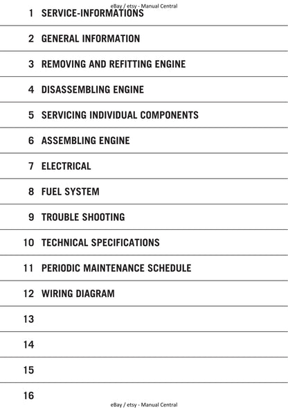 KTM 2004 to 2005 - 250 300 Sx Mxc Exc - Engine Service Workshop Repair Manual