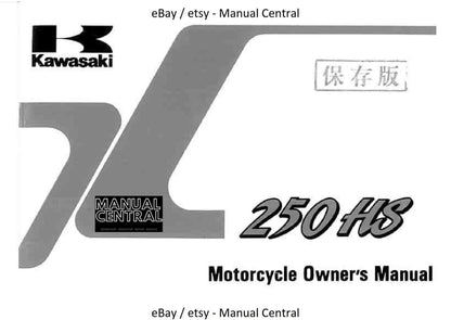 Kawasaki - 250 HS - Owners Manual