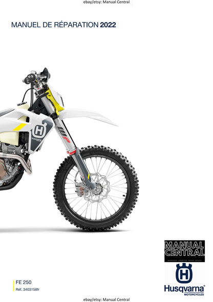 French Language - Husqvarna 2022 - FE 250 - Manuel De Reparation