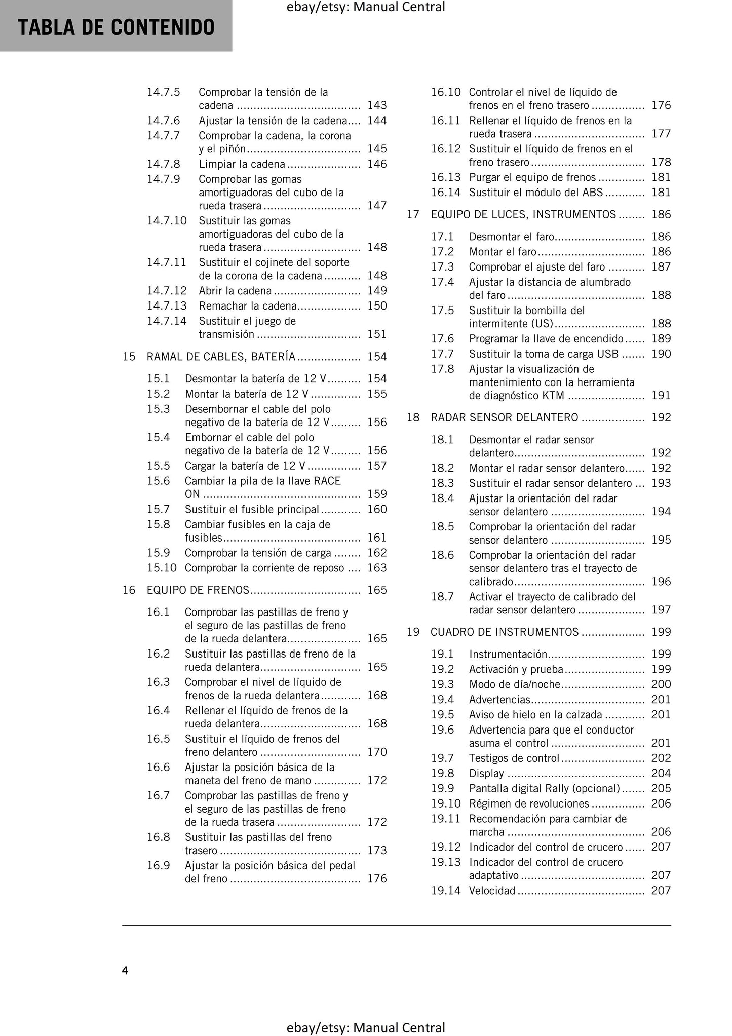 Spanish Language - KTM 2022 - 1290 Super Adventure S - Manual de Reparacion