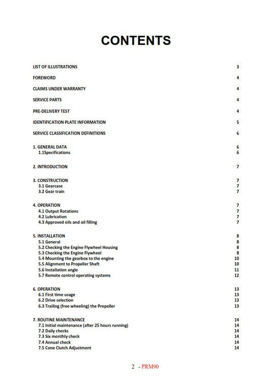 PRM - 90D PRM90D - Workshop Service Repair Manual