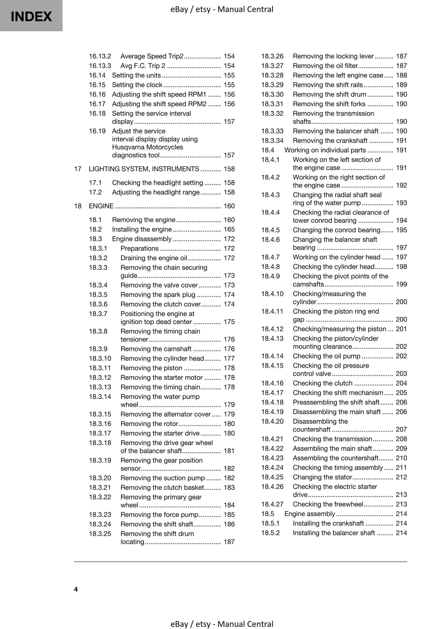 Husqvarna 2023 - Svartpilen 250 - Service Workshop Repair Manual