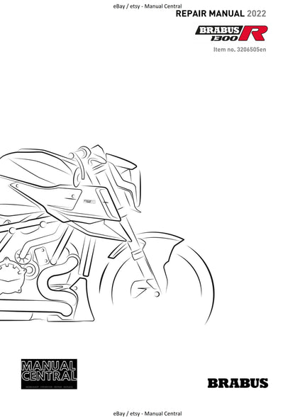 KTM 2022 - Brabus 1300 R - Service Workshop Repair Manual