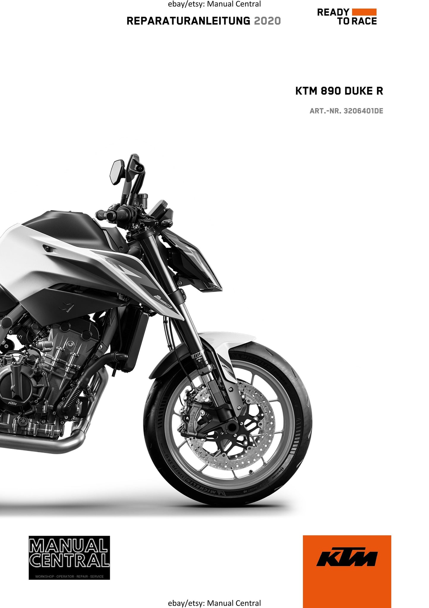 German Language - KTM 2020 -890 Duke R - Reparaturanleitung - Service Workshop Repair Manual