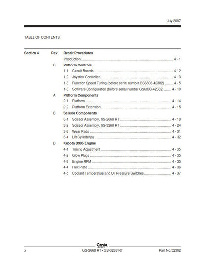Genie - Service Manual - Gs-2668 Gs-3268 RT