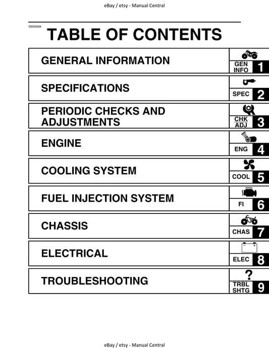 Yamaha ATV - YFM700RV - Service Workshop Repair Manual - 2005