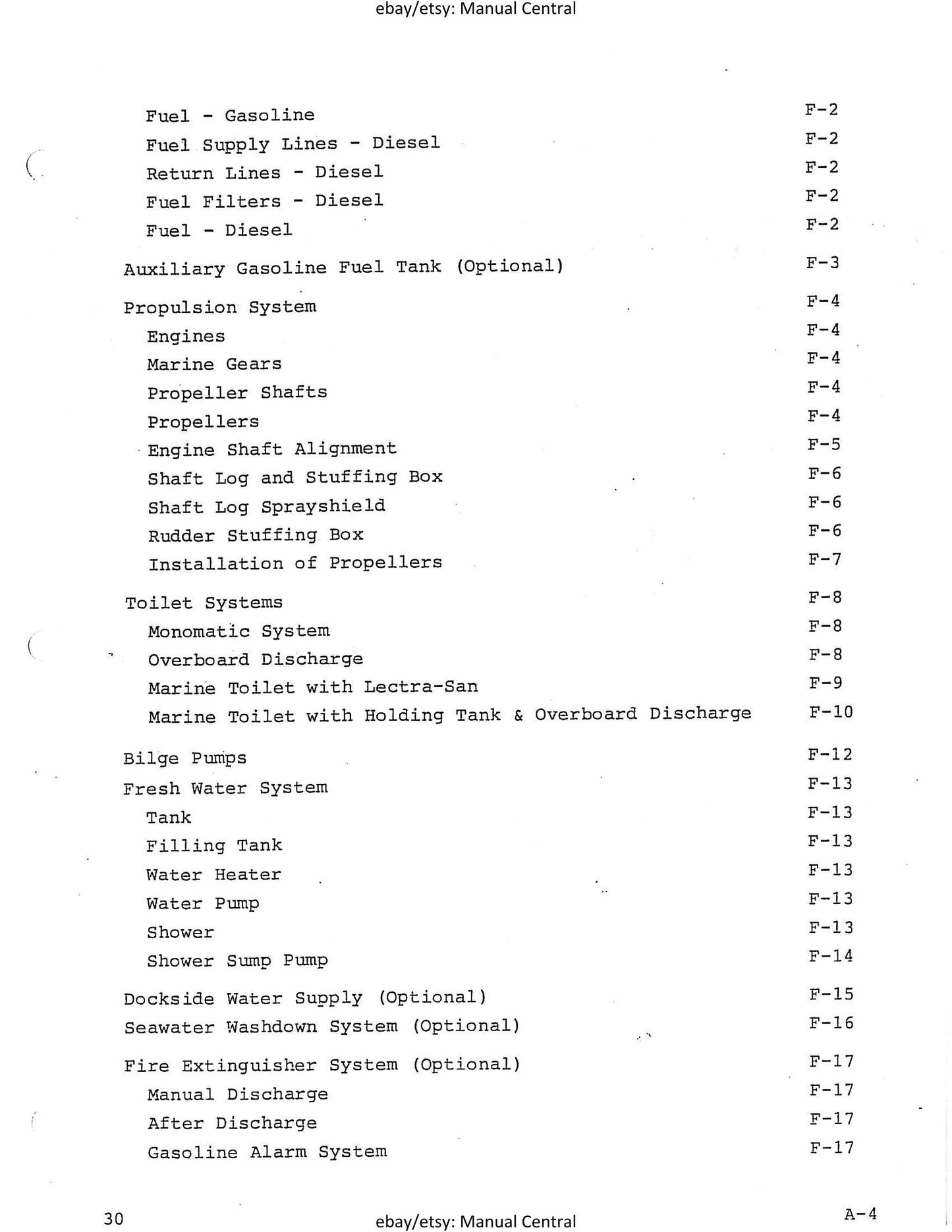 Bertram 30 - 303 Express 304 Flybridge Cruiser - Owners Manual