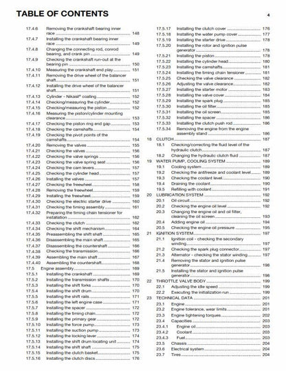 Husqvarna 2014 - FC 250 - Service Workshop Repair Manual