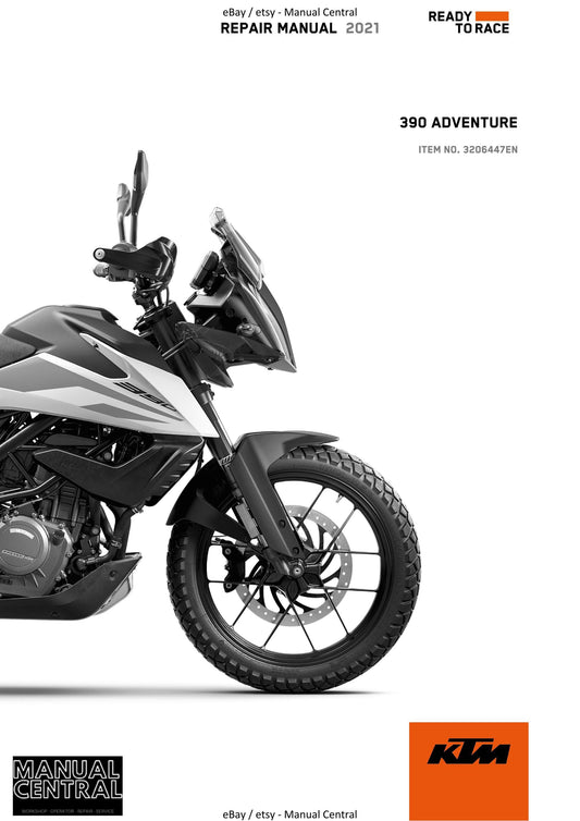 KTM 2021 - 390 Adventure - Service Workshop Repair Manual