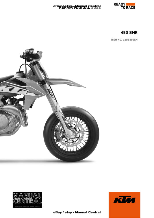 KTM 2022 - 450 SMR - Service Workshop Repair Manual