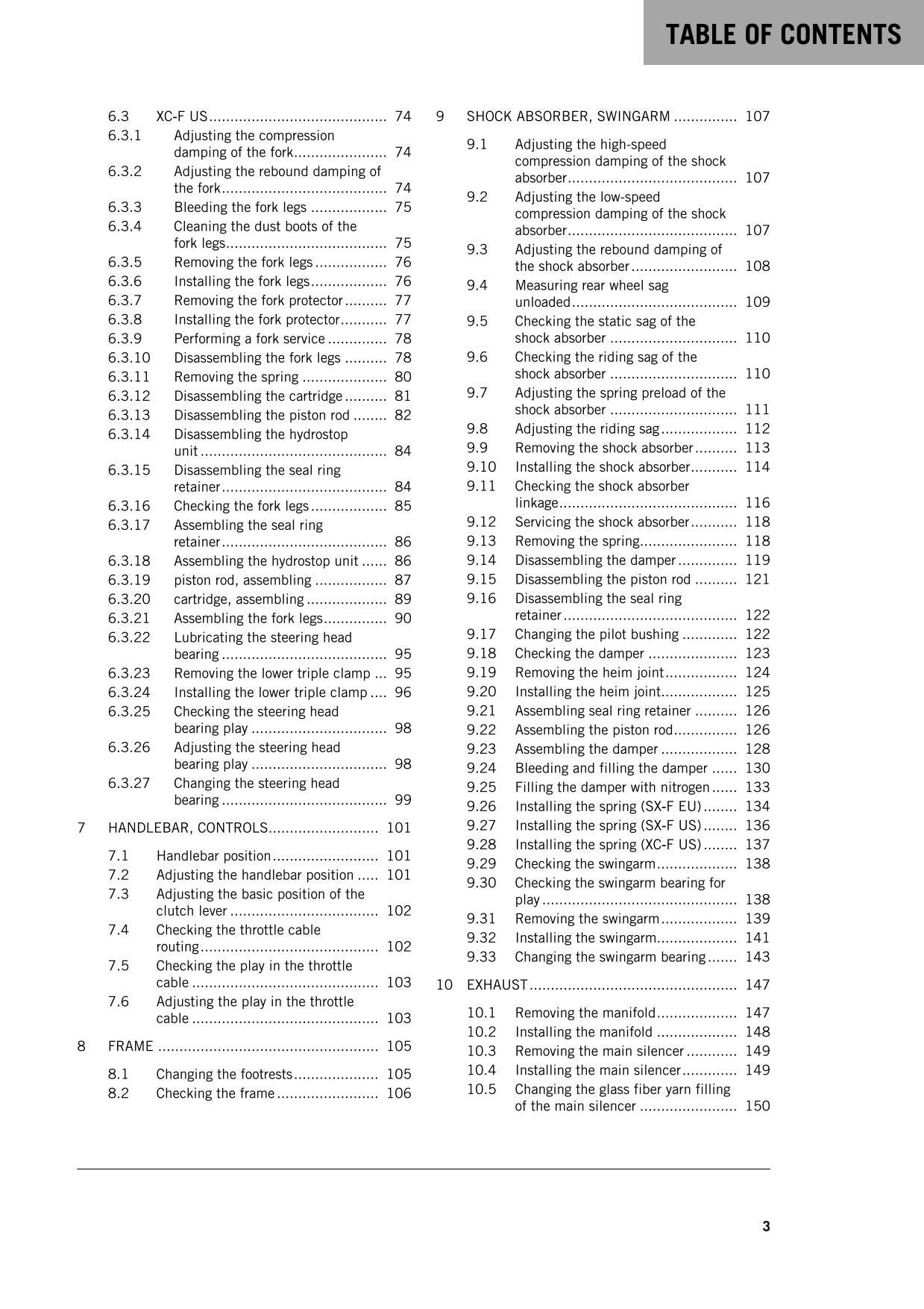 KTM 2016 - 450 SX-F XC-F - Service Workshop Repair Manual