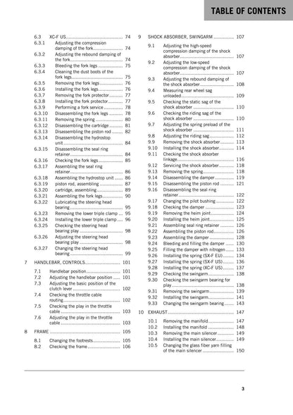 KTM 2016 - 450 SX-F XC-F - Service Workshop Repair Manual