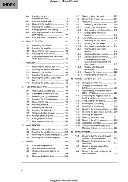 Husqvarna 2024 - FC 250 Rockstar Edition - Service Workshop Repair Manual