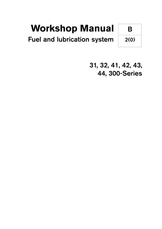 Volvo Penta - Fuel & Lubrication System - 31 32 41 42 43 44 300 Series - Workshop Service Repair Manual