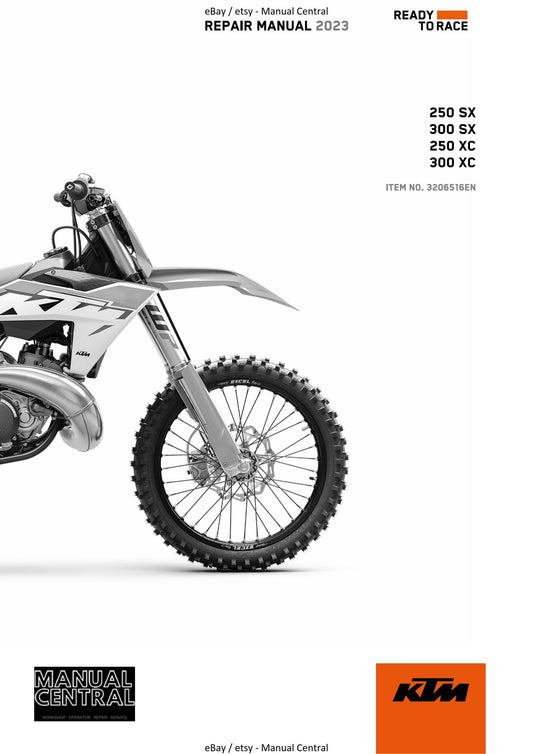 KTM 2023 - 250 300 SX XC - Service Workshop Repair Manual