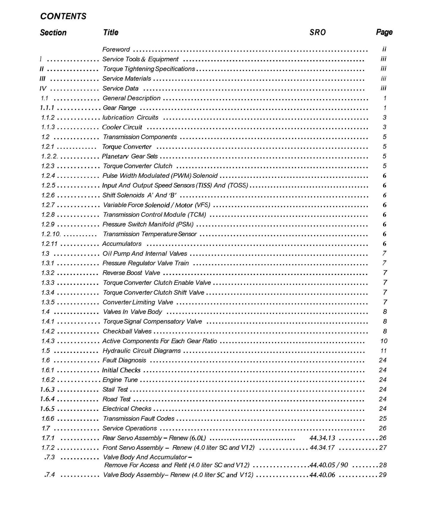 Jaguar Powertrain Automatic Transmissions - Workshop Service Repair Manual - 1994 EDITION