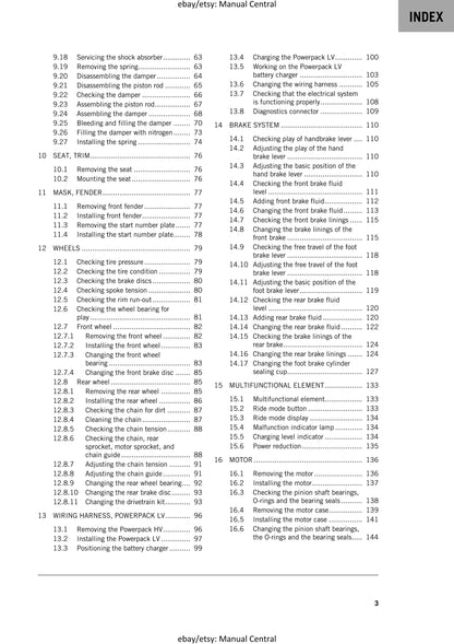 KTM 2020 - SX-E 5 - Service Workshop Repair Manual