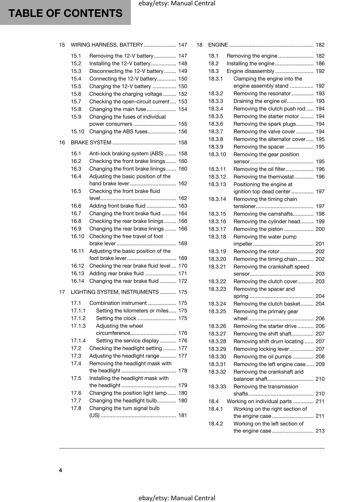 Husqvarna 2018 - 701 Enduro - Workshop Service Repair Manual