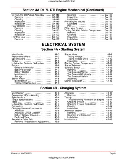 Mercury Mercruiser Service Manual 29 - D1.7L DTI - SN 0M055001 & Above