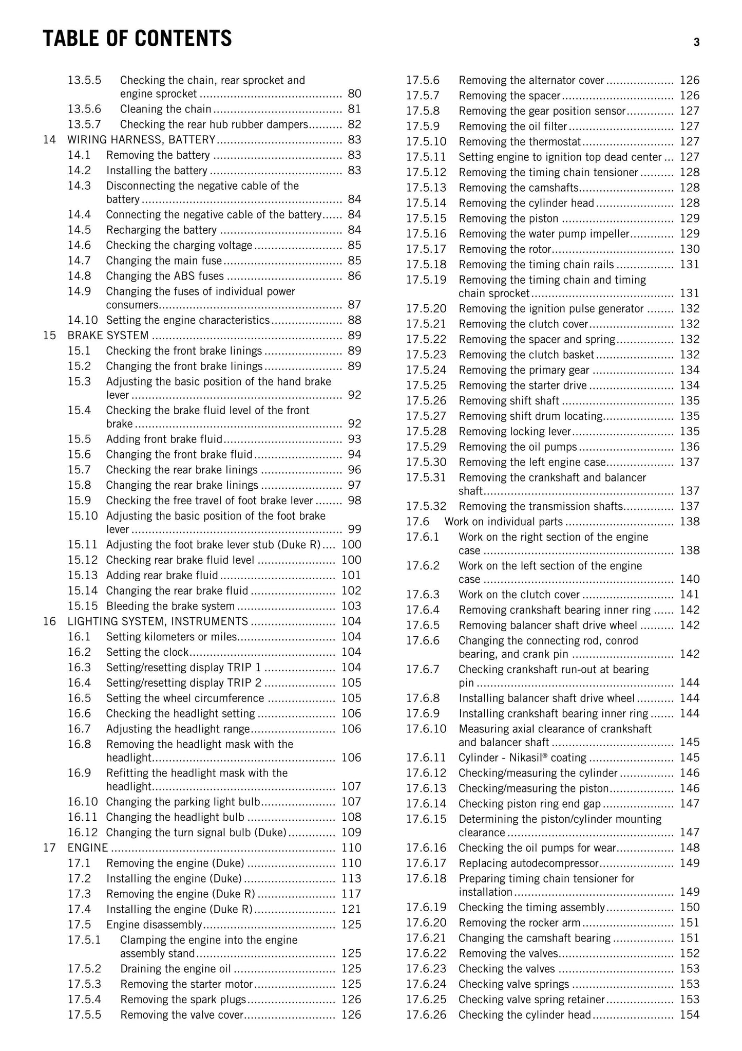 KTM 2014 - 690 DUKE R - Service Workshop Repair Manual