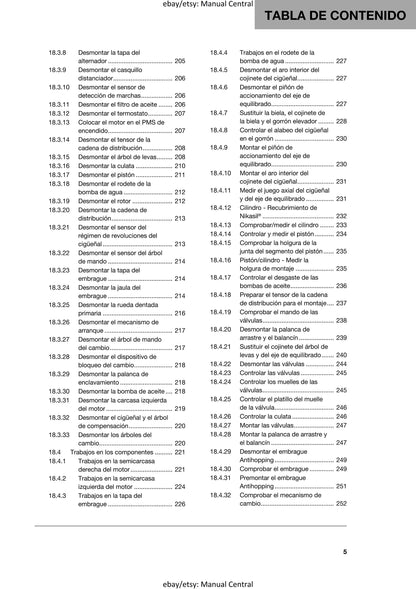 Spanish Language - Husqvarna 2020 - 701 Supermoto  - Manual de Reparacion
