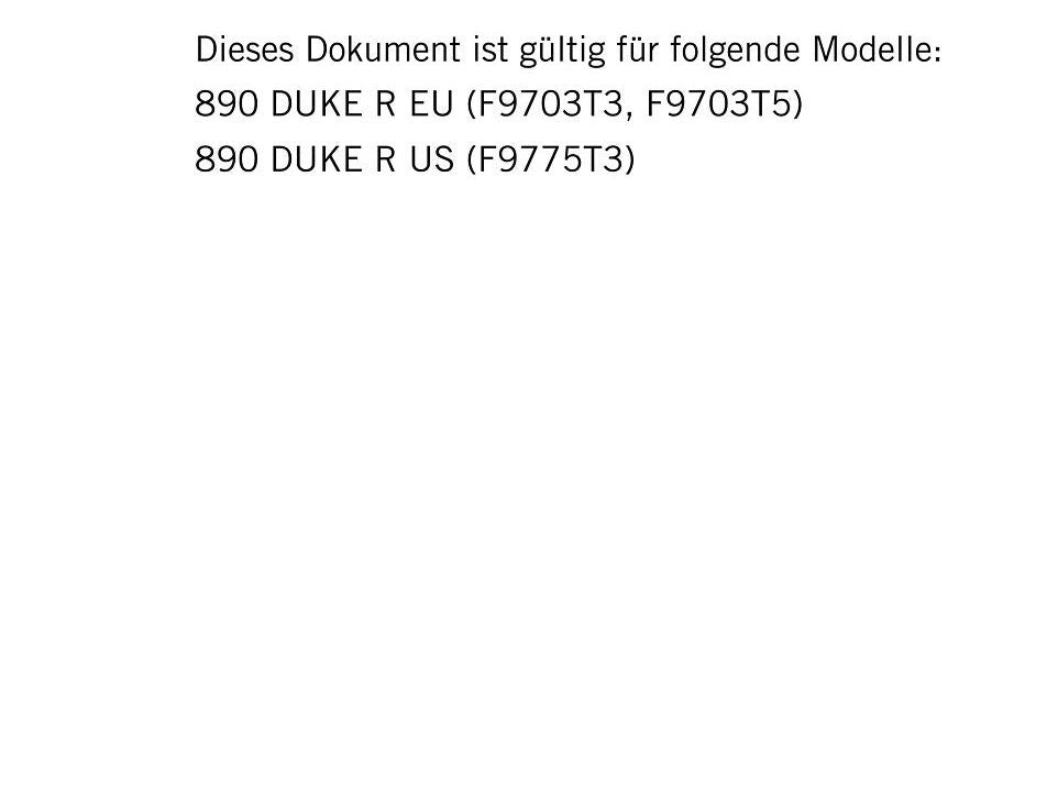 German Language - KTM 2020 -890 Duke R - Reparaturanleitung - Service Workshop Repair Manual