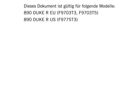 German Language - KTM 2020 -890 Duke R - Reparaturanleitung - Service Workshop Repair Manual