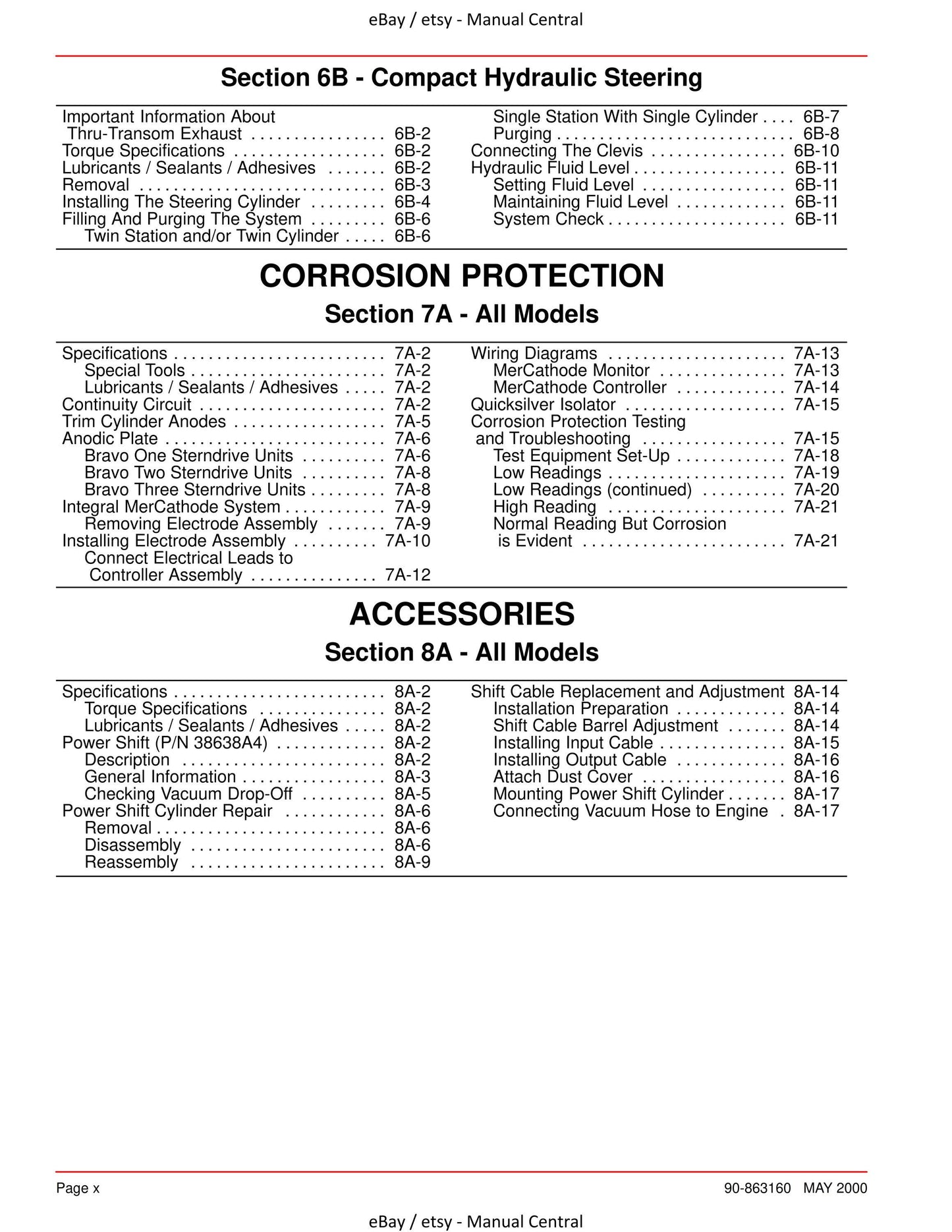 Mercury Mercruiser Service Manual 28 - Bravo Sterndrives