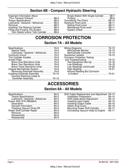 Mercury Mercruiser Service Manual 28 - Bravo Sterndrives