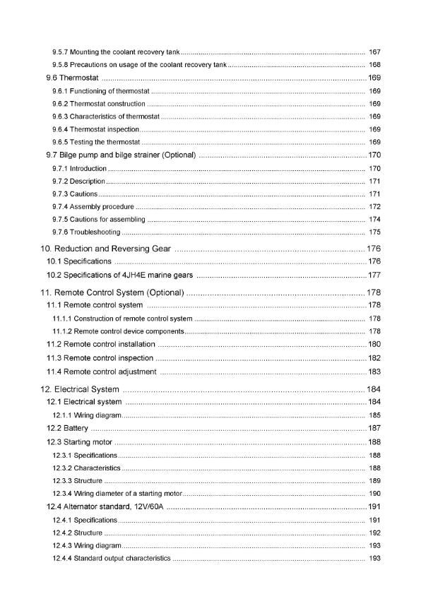 Yanmar Marine Diesel Engine -  3jh4 4jh4  - Service Workshop Repair Manual