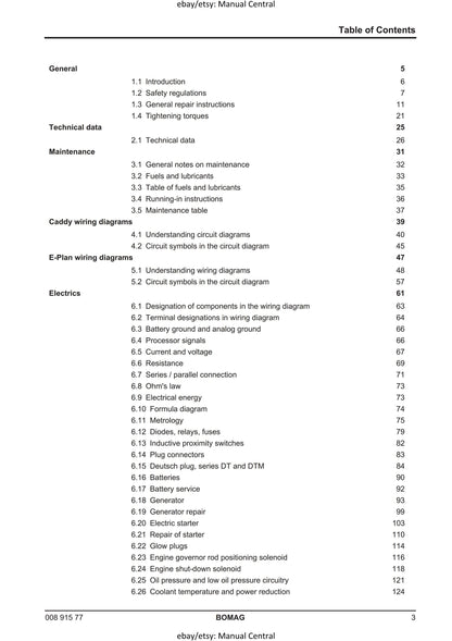 Bomag BM 8500 - Multi Purpose Compactor - Service Workshop Repair Manual - 01/2010
