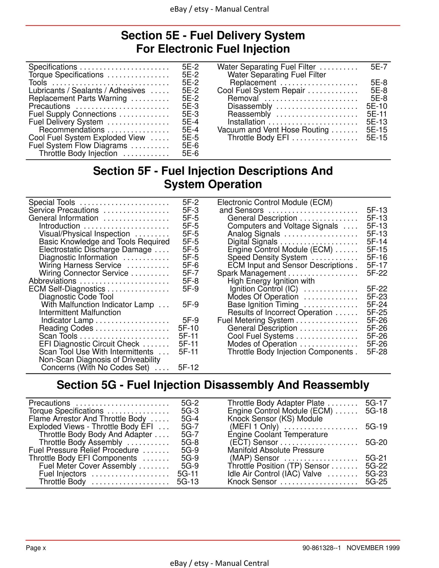 Mercury Mercruiser Service Manual 25 - Marine Engines GM V-6 262 CID 4.3L