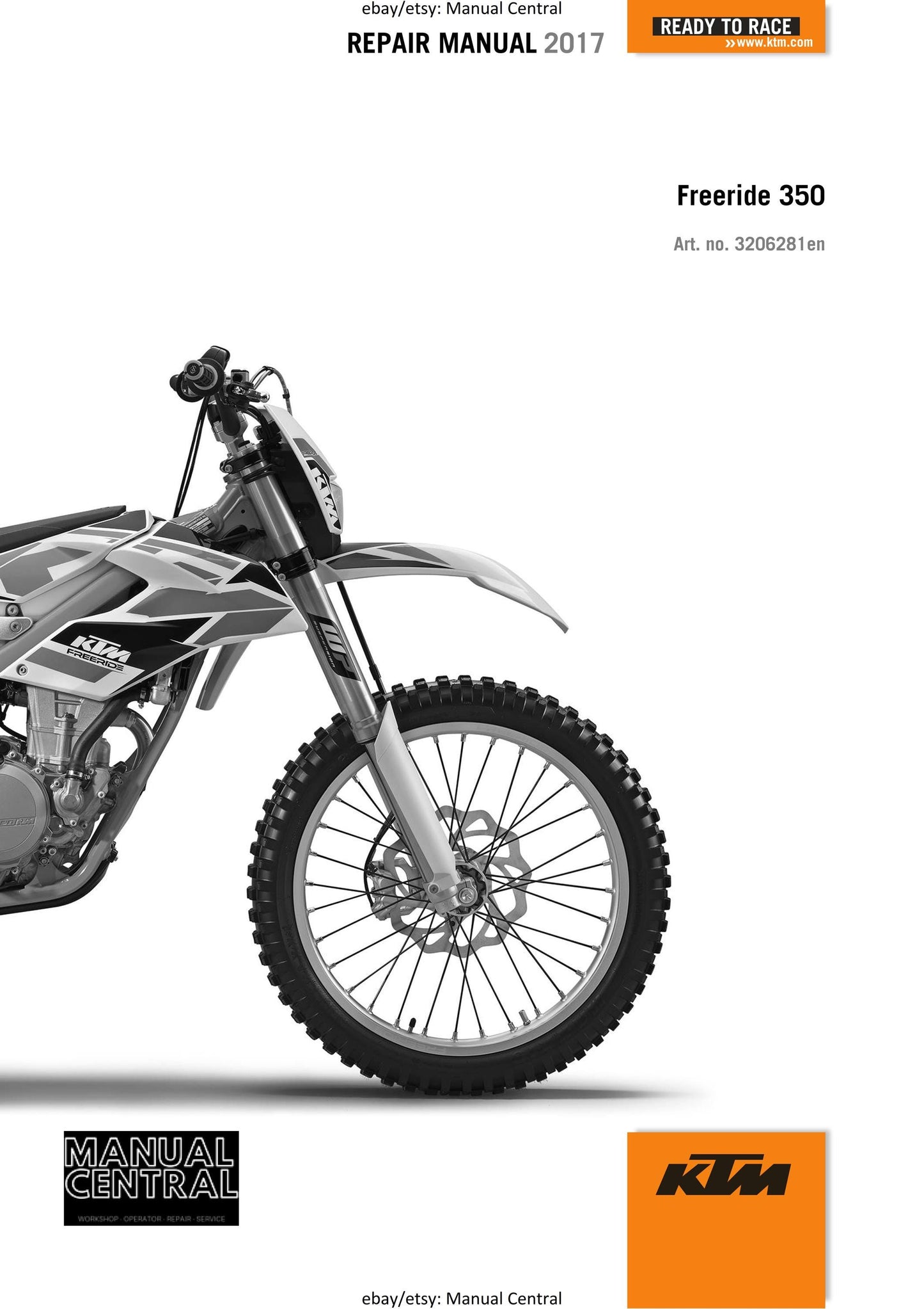 KTM 2017 - Freeride 350 - Service Workshop Repair Manual