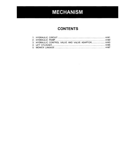 Kubota - ZD221-48 ZD221-54 - Workshop Service Repair Manual