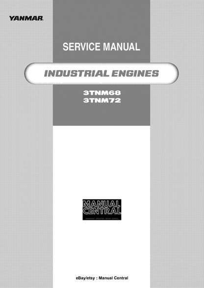 Yanmar Marine Engine - 3TNM68 3TNM72 - Service Repair Workshop Manual