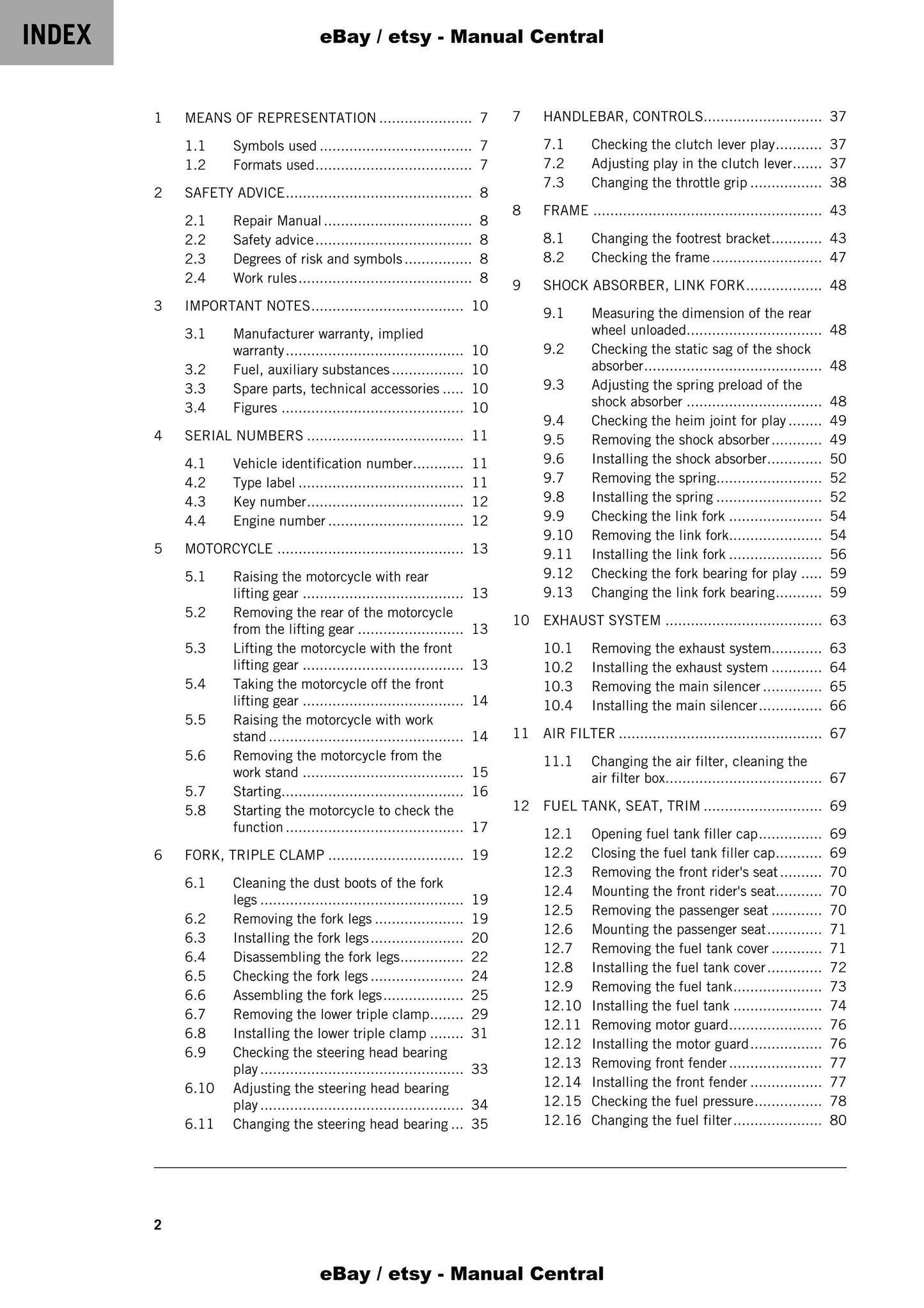 PDF - KTM 2020 - 390 Adventure - Service Workshop Repair Manual