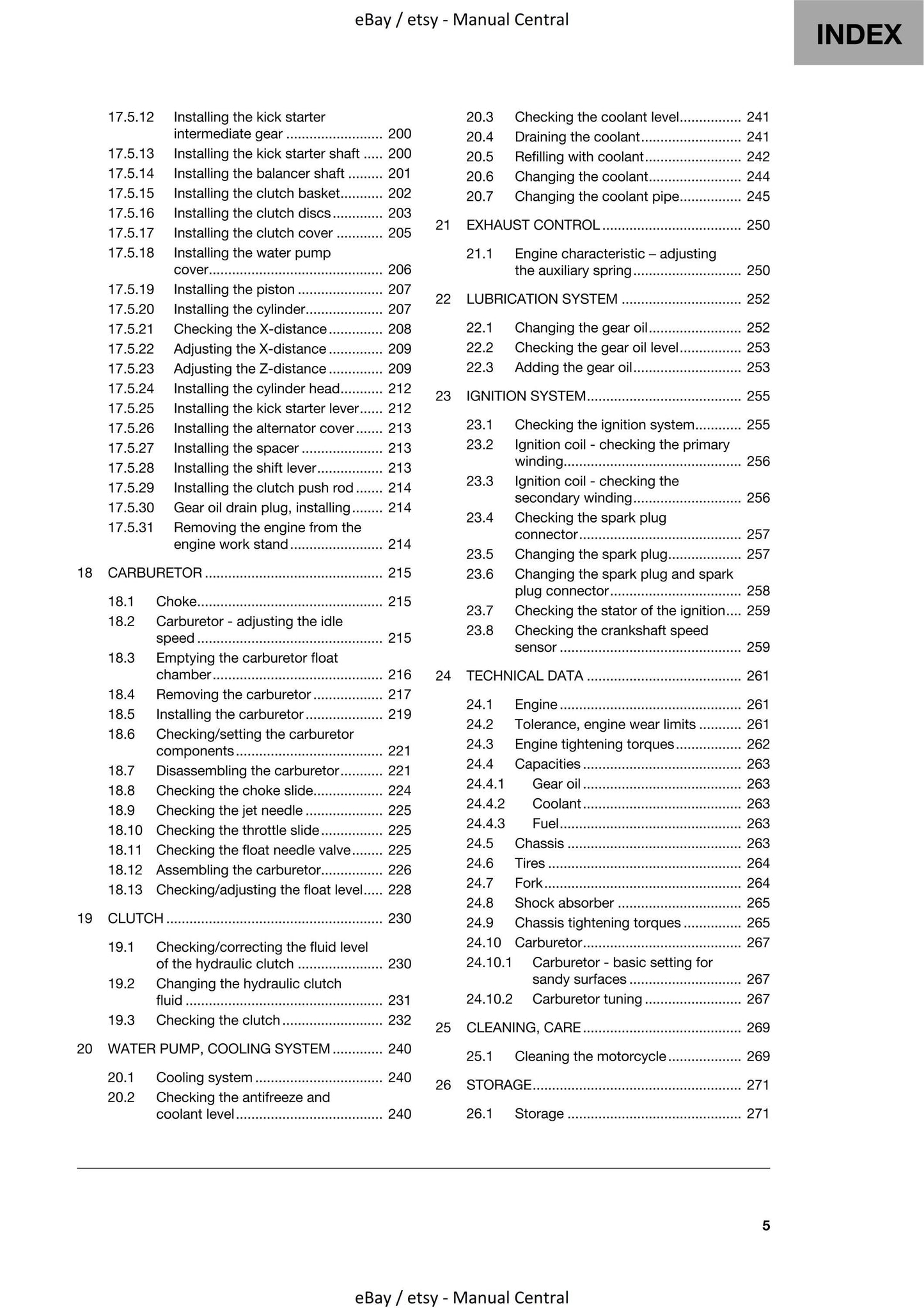 Husqvarna 2021 - TC 250 - Workshop Service Repair Manual
