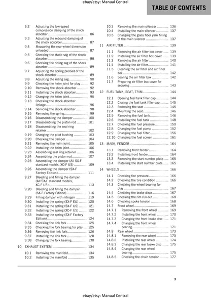 KTM 2017 - 450 SX-F XC-F Factory Edition - Service Workshop Repair Manual