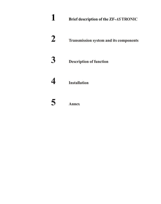 ZF ASTronic Technical Manual