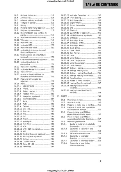 Spanish Language - KTM 2023 - 1290 Super Adventure R - Manual de Reparacion