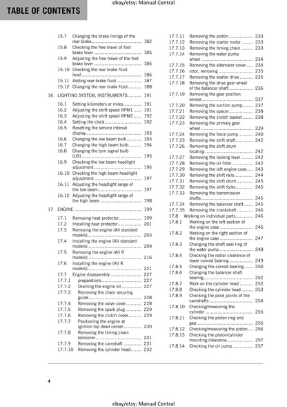 KTM 2018 - RC 390 - Service Workshop Repair Manual
