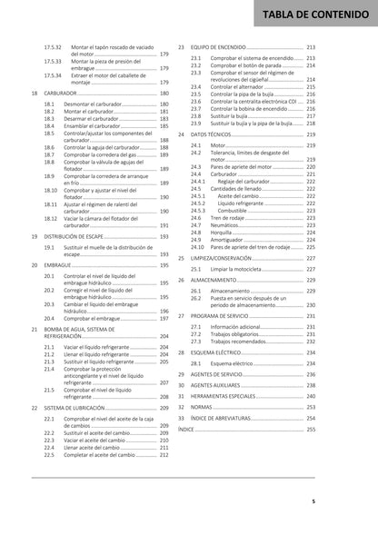 Spanish Language - Gasgas 2021 - MC 65 - Manual de Reparacion