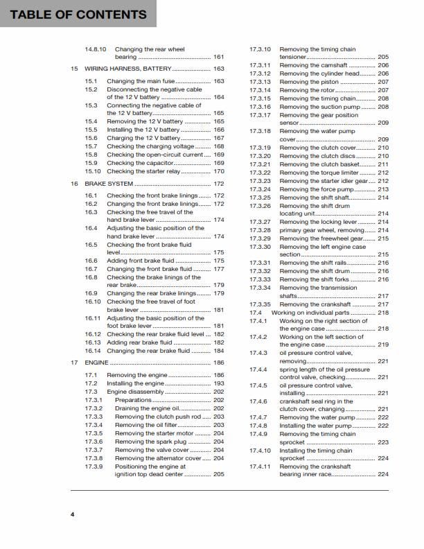 Husqvarna 2017 - FC FX 450 - Service Workshop Repair Manual